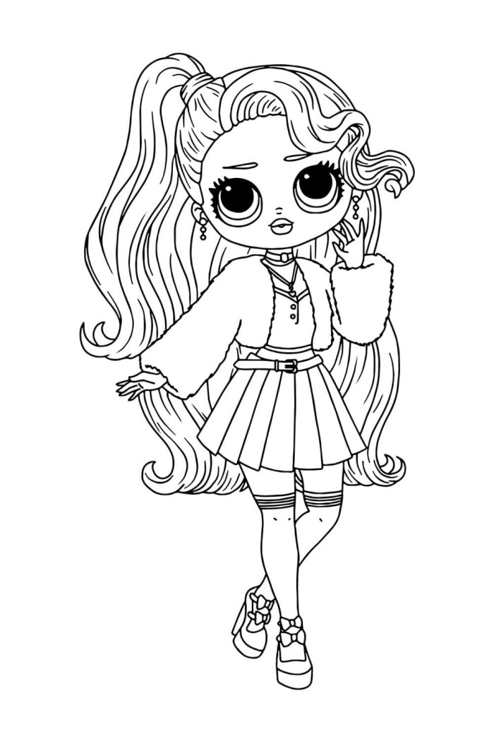 Lol OMG doll Coloring