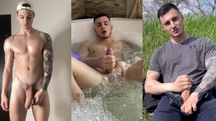 Naked Caucasian guys