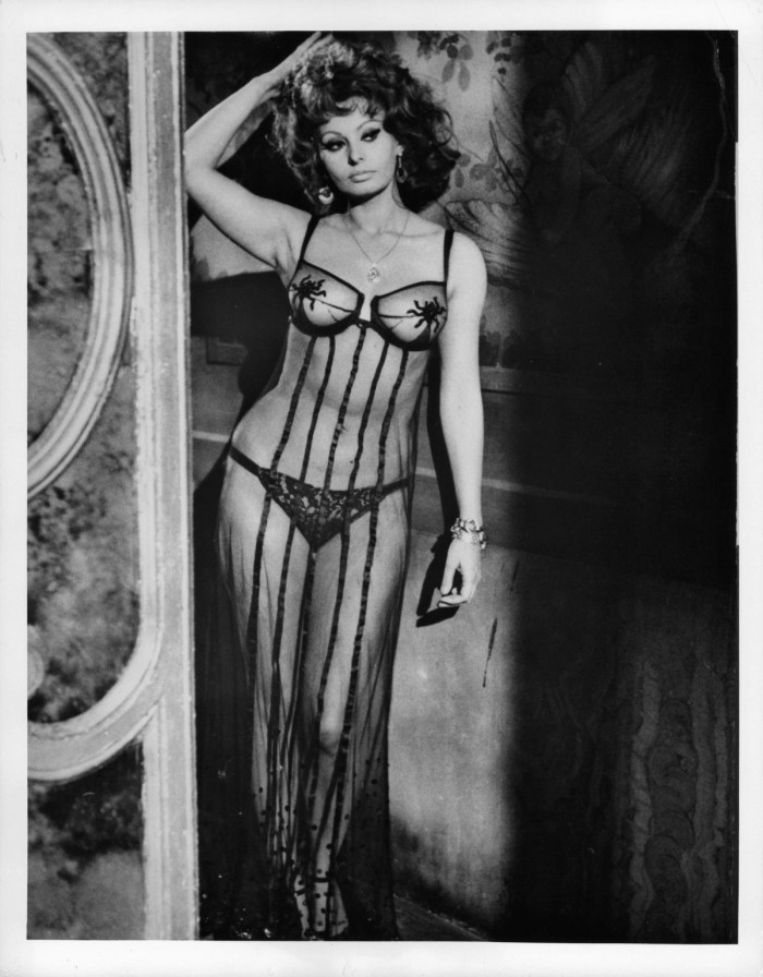 Sophie Loren in a swimsuit