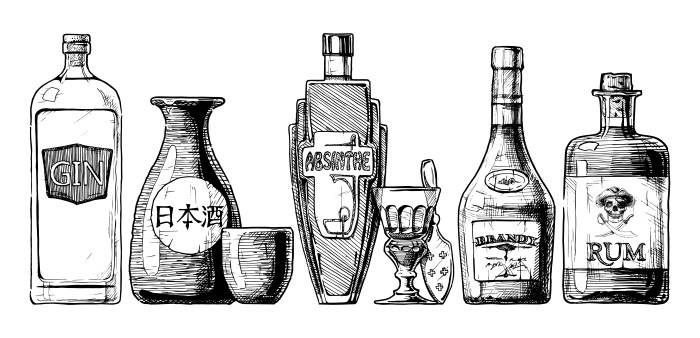 Bottle drawing