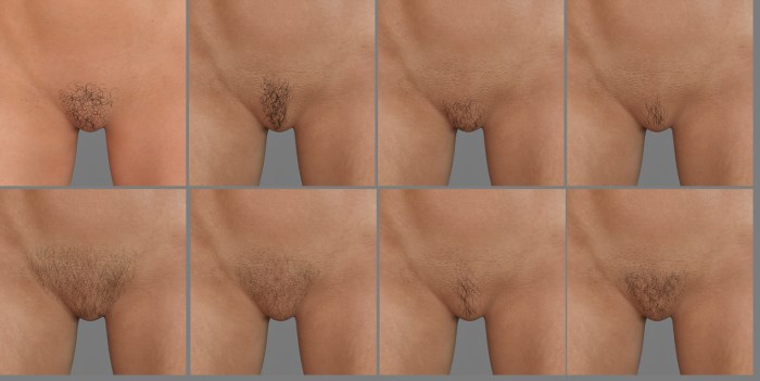 Long pubic hair