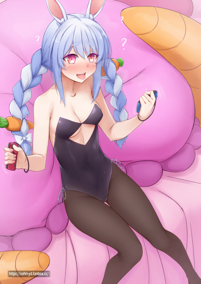 Rule 34 - Alex Arelae Blue Eyes Blue Hair Blush Breasts Bro