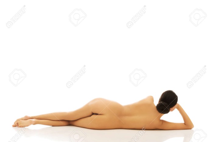 Stretching nude