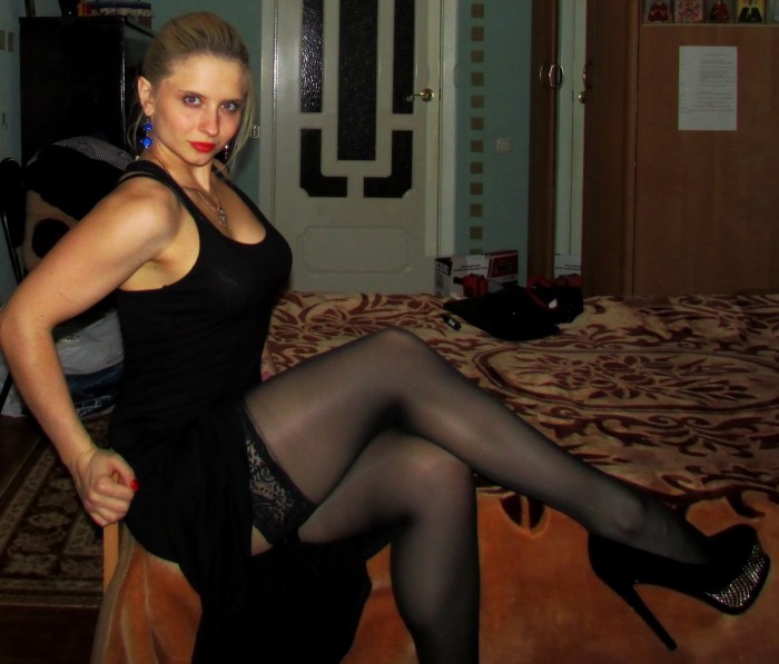 Adult women in stockings from social networks