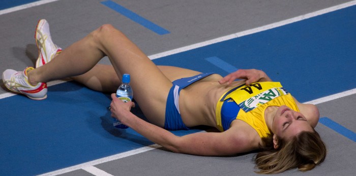 Camella in a fitness hall