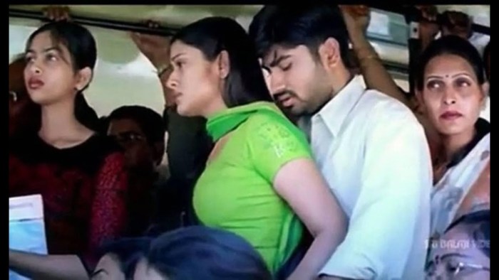 Naked in public transport