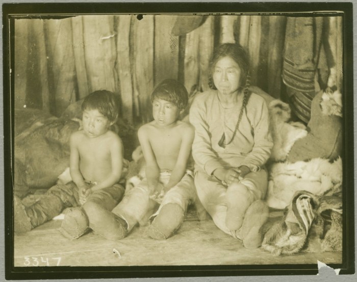 Chukotka people of the girl