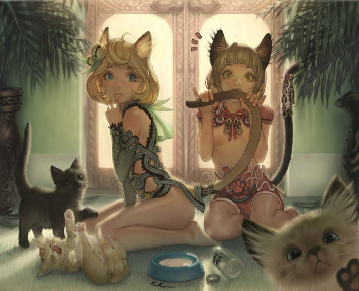 Hentai fantasy cat girl