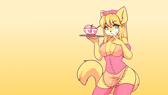 Furri wallpaper on the phone girl