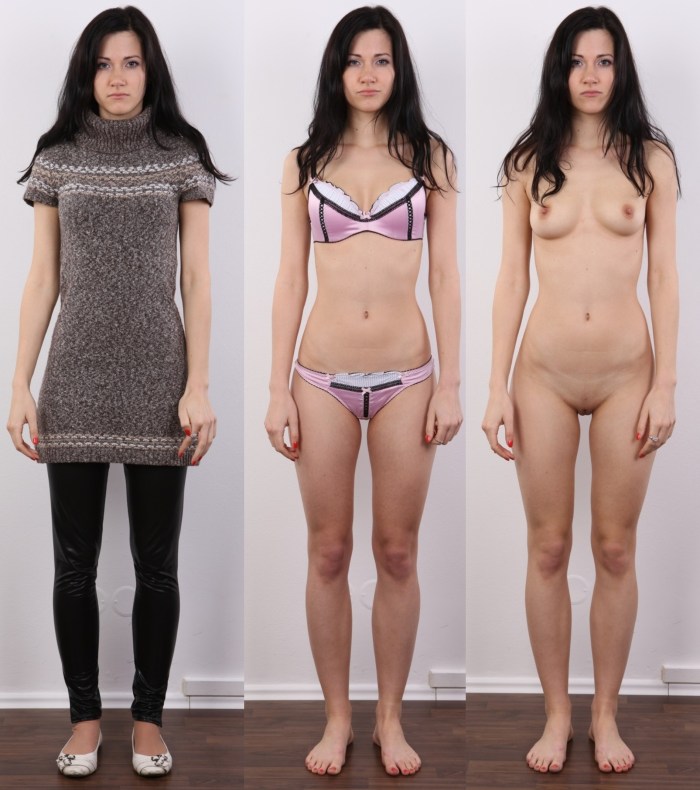 Club SEVENTEEN Models Dressed Undressed