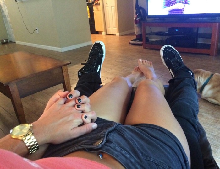 Adult women in stockings from social networks