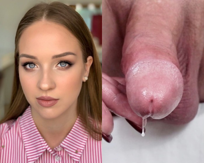 Huge cock on the face of a girl