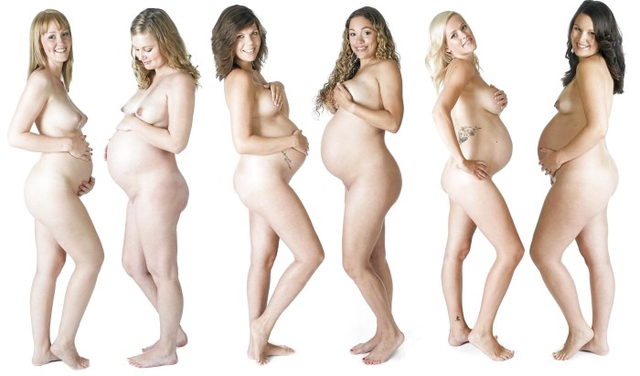 Naked pregnant lesbians