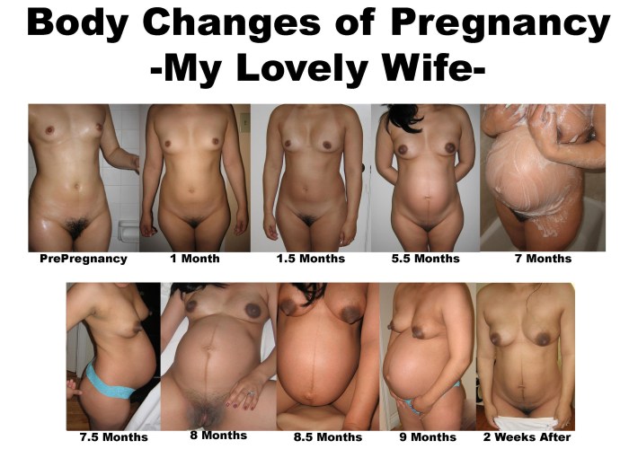 Pregnant naked on the side