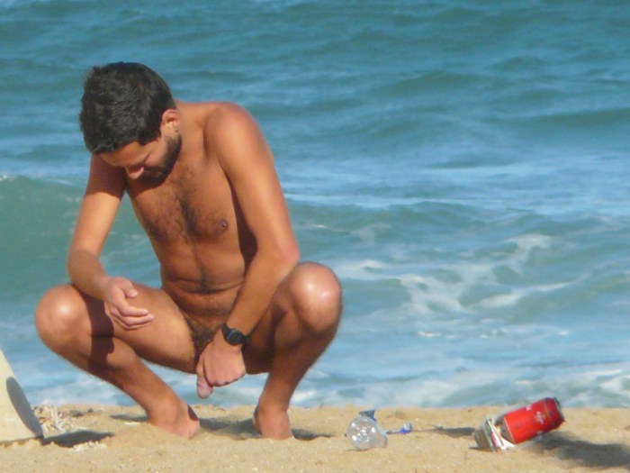 Gay Guys Showing Off Their Cocks on Nude Beaches