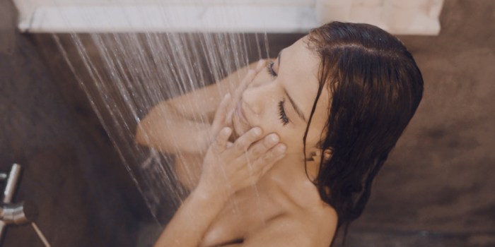 The kid burst into the female shower