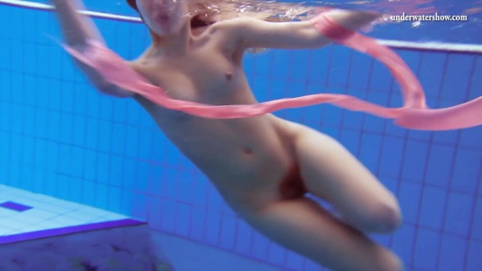 Naked beauties underwater