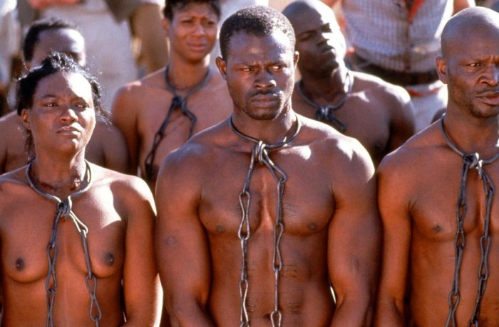 Black slaves on plantations