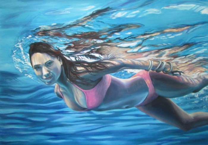 Girl in the water picture