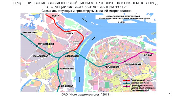Nizhny Novgorod metro development scheme