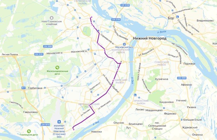 59 Minibus Nizhny Novgorod new route