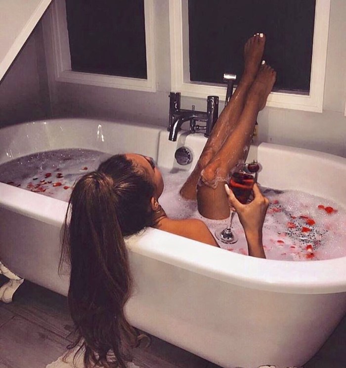 Beautiful girls in jacuzzi