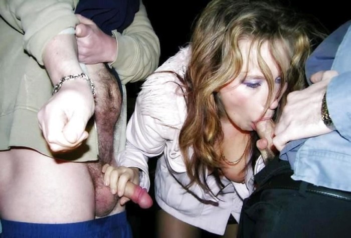 The girl was fucked in the entrance