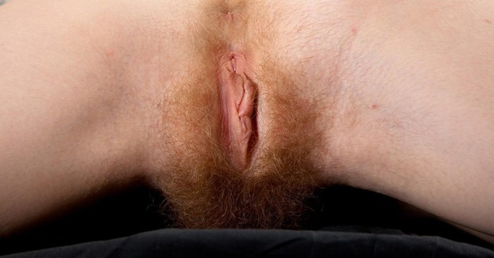 Excited vagina pubic hair