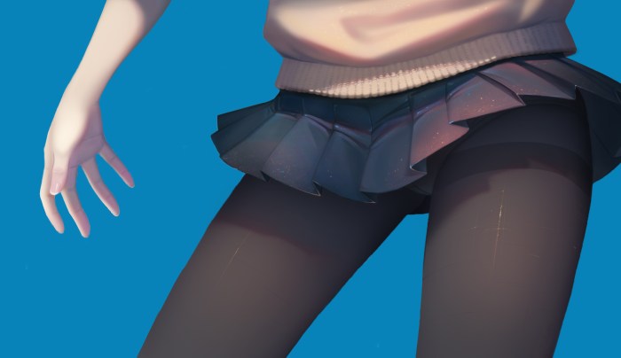 Anime skirts with tights