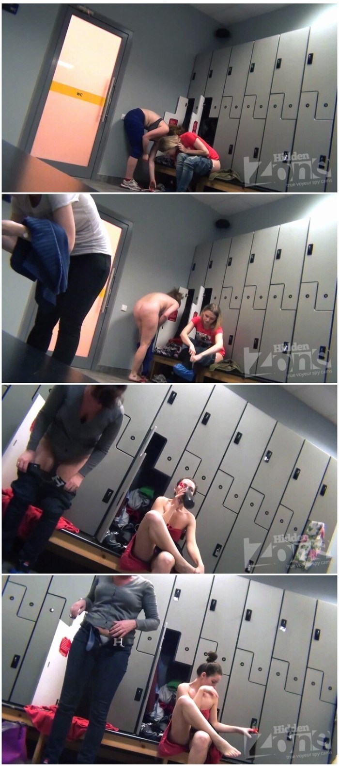 Milf in the locker room fitness