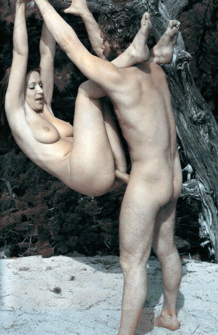 Naked women with a pear figure