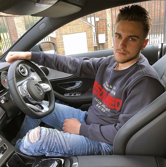 Boy Jerking in the Car