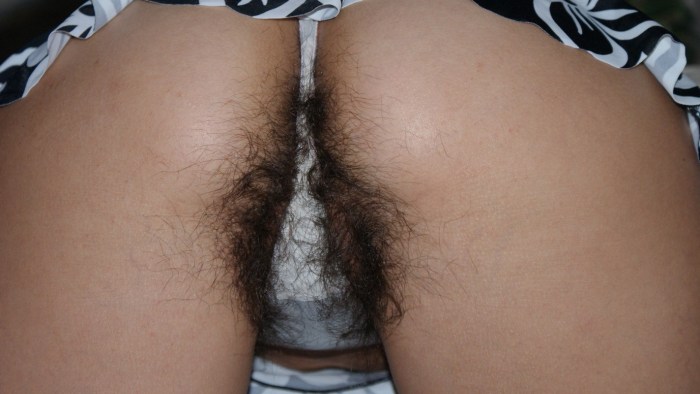 The woman shows hairy