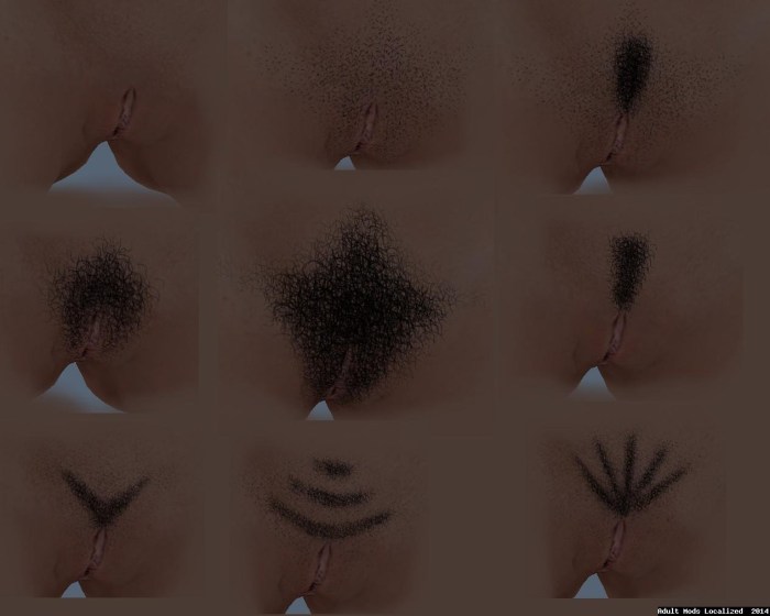 Fashionable intimate haircuts