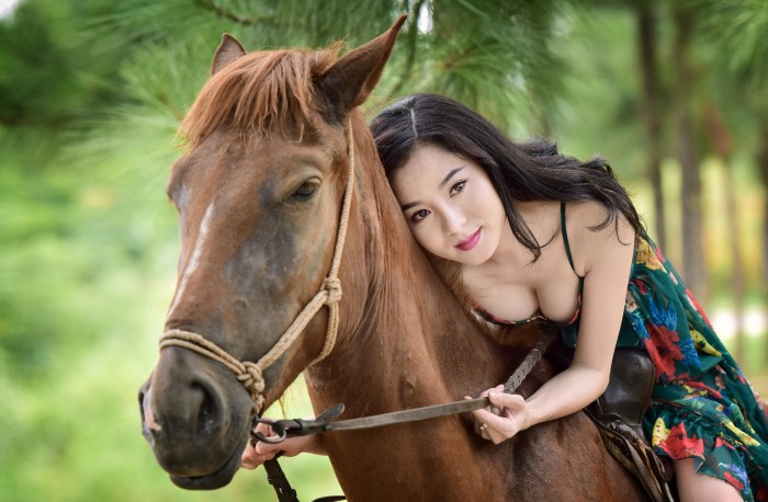Beauty on the horse