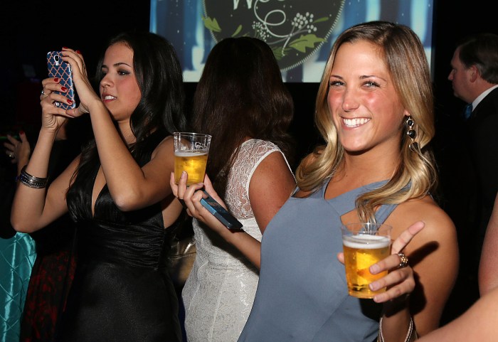 A beautiful drunk girl