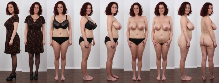 Casting Dressed undressed macro naked