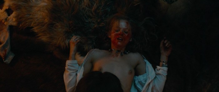 Alexandra Bortich in the movie Viking bed scenes