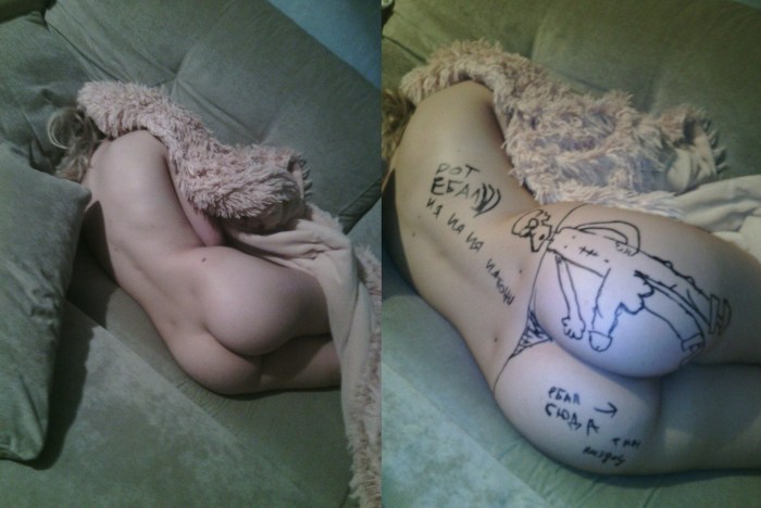 Naked girls on an inspection