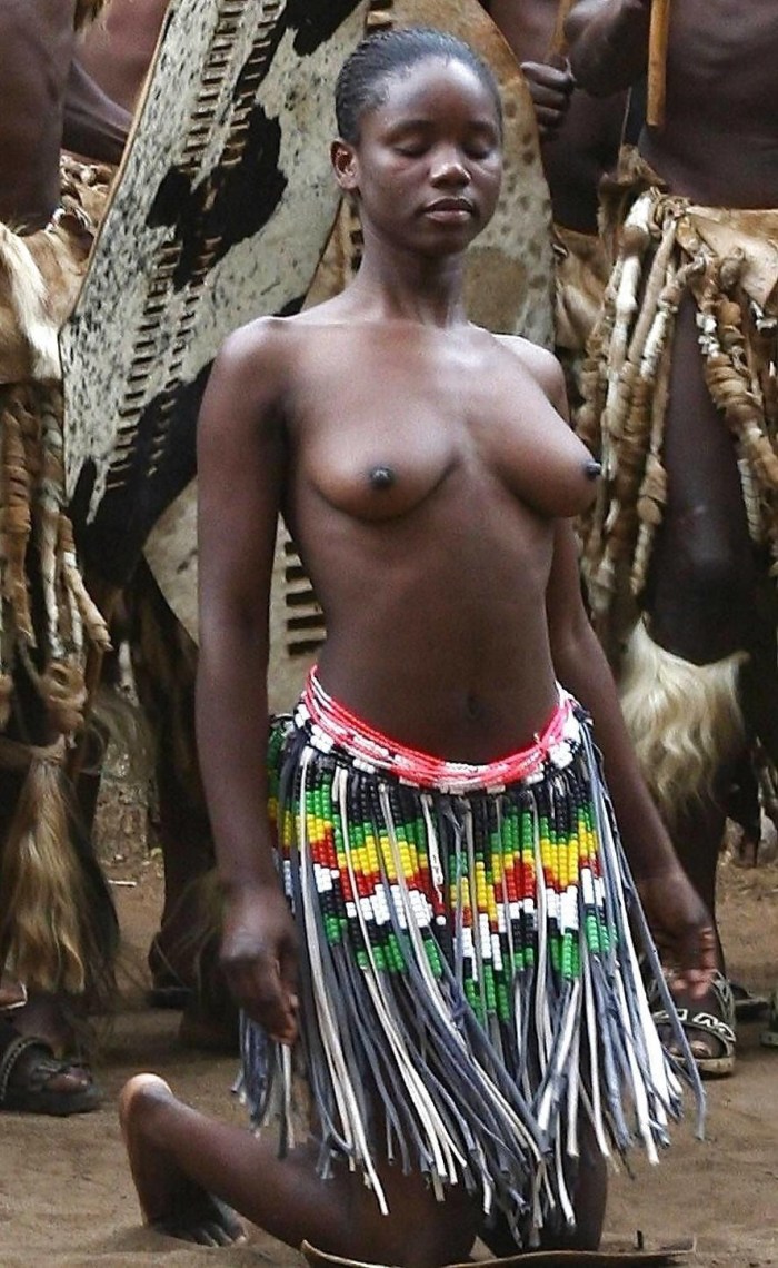 Naked women of African tribes