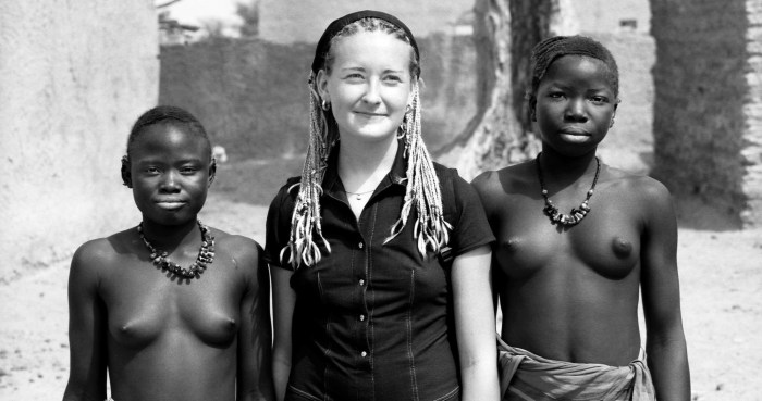 Aborigines and naked white women