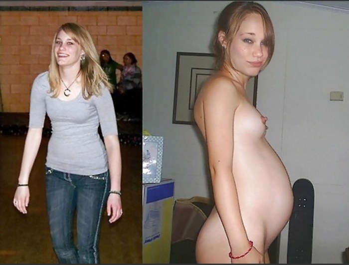 Pregnant before and after naked