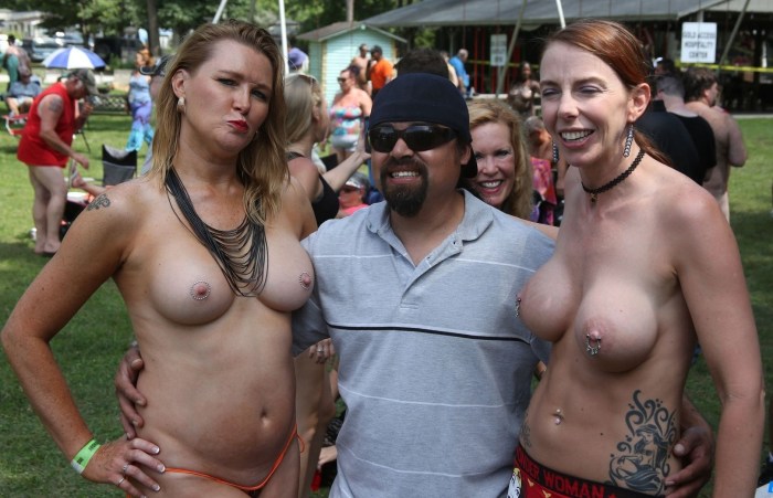 Naked Americans at the festival