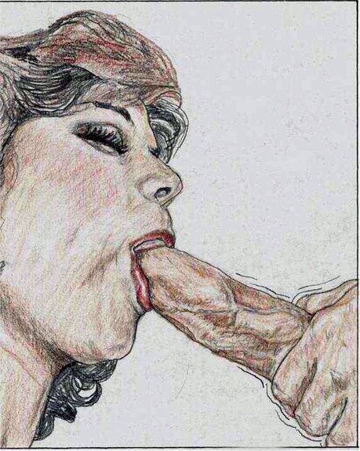 Pornographic color drawings