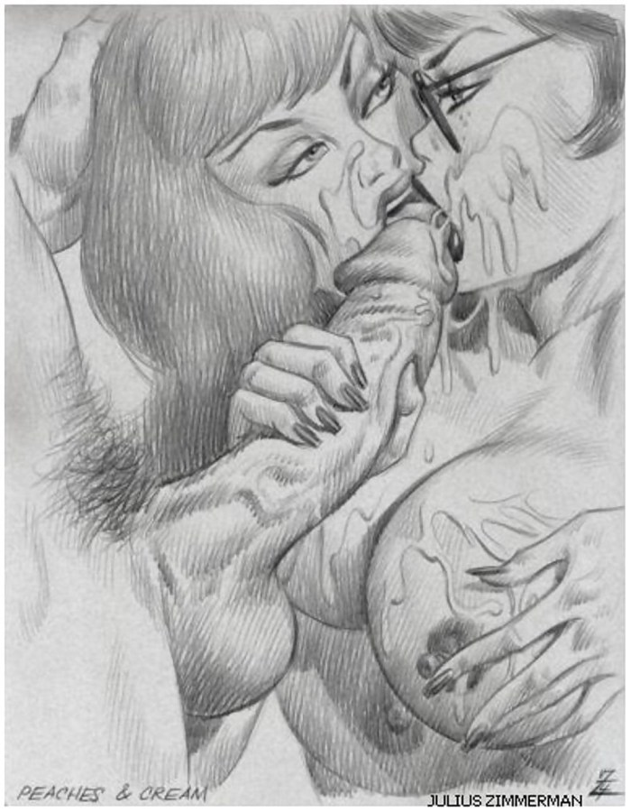Cumshot drawings with a pencil