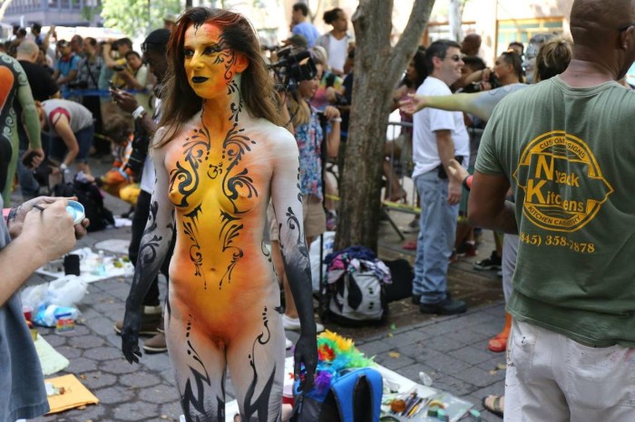 Body art festival naked