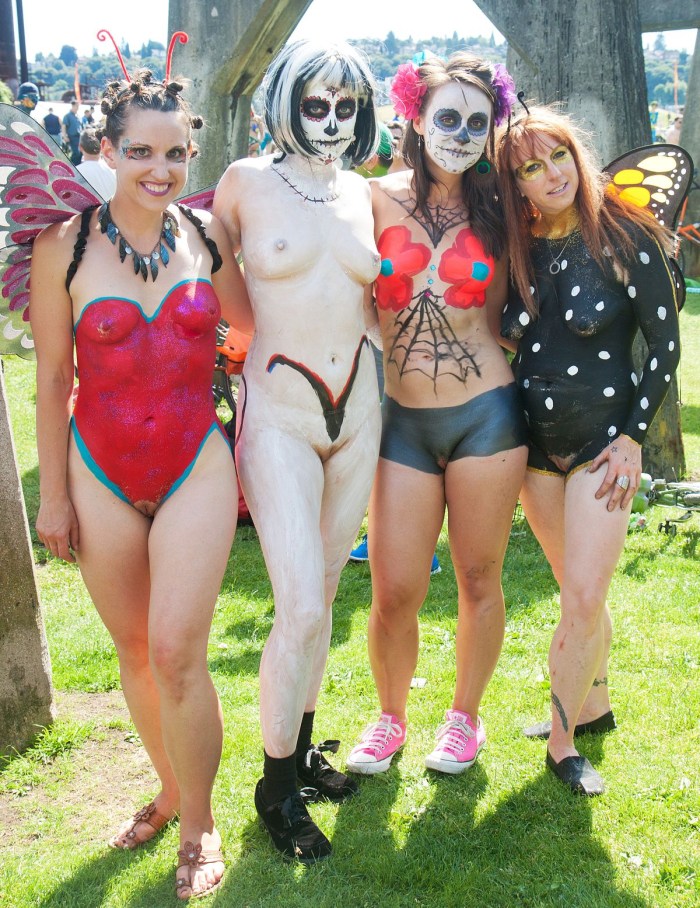 Body art festival naked
