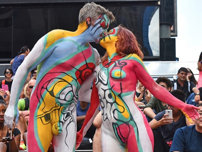 Body art festival naked