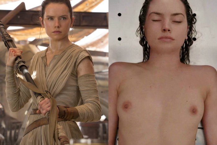 Naked Daisy Ridley Star warriors