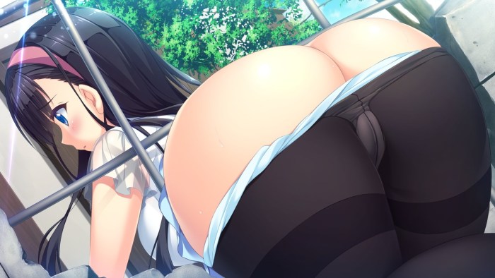 Anime butt without panties